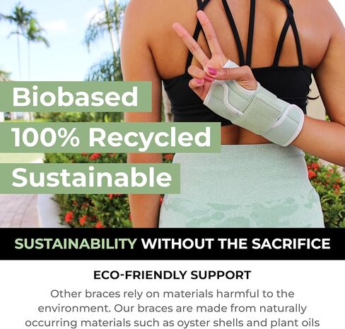 Wrist Splint- Sustainable, Biobased Wrist Support Brace- One Size, Fits Left or Right Wrist in Saudi Arabia