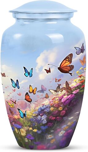 Butterfly Urns for Human Ashes - Funeral Urns for Human Ashes - Urn for Ashes for Women - Urns for Human Ashes - Cremation Urn for Human Ashes (10inch), Natural in Kuwait