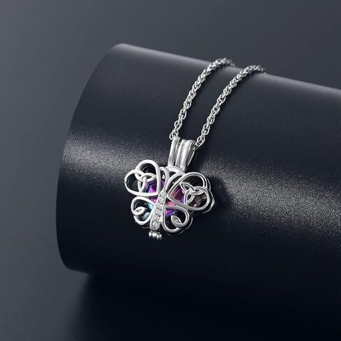 Butterfly Urn Necklace For Ashes With Heart Mini Holder Cremation Necklack Butterfly Necklace Cremation Jewelry For Ashes Necklace For Human Ashes Memorial Jewelry of Loved Ones in Saudi Arabia