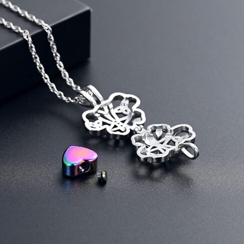 Butterfly Urn Necklace For Ashes With Heart Mini Holder Cremation Necklack Butterfly Necklace Cremation Jewelry For Ashes Necklace For Human Ashes Memorial Jewelry of Loved Ones in Saudi Arabia