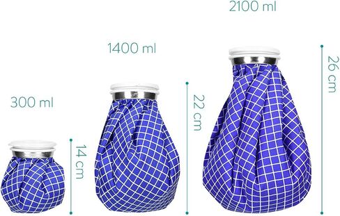 Navaris Set of Hot and Cold Bags - Reusable Ice Bag Hot Water Bottle for Knee, Back, Shoulder in Saudi Arabia