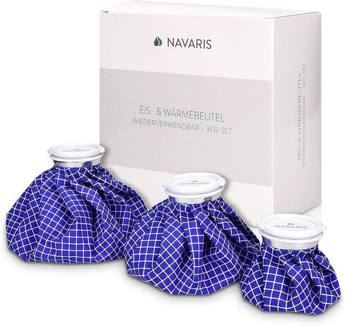 Navaris Set of Hot and Cold Bags - Reusable Ice Bag Hot Water Bottle for Knee, Back, Shoulder in Saudi Arabia