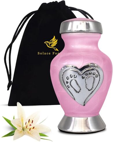 جرار الأطفال للرماد - جرار الرضع لرماد البنات والأولاد - جرار حرق الجثث للأطفال - الجرار التذكارية للأطفال والأطفال - تحية لأحبابك مع جرة الرضيع والبنات (أزرق، متوسط) in Kuwait