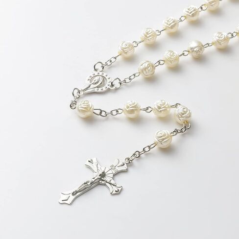 Rosary Beads Catholic for Women - Confirmation Gifts for Teenage Girl, Resin Rose Rosary Beads, Exquisite Gifts for Women in Kuwait