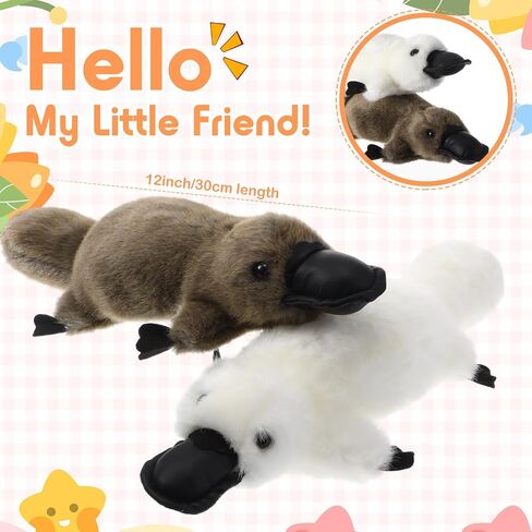 HyDren 2 Pcs Duckbill Stuffed Animal 12 Inch Duckbill Soft Plush Pillow Duckbill Toy Stuffed Duckbill for Kids in Saudi Arabia