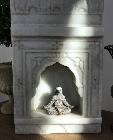 Yoga with Sloths Figurines Set of Five Sloth Statue Action Figures, Sloth Yoga Decor- 3" Sloth Yoga Poses in Saudi Arabia