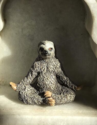 Yoga with Sloths Figurines Set of Five Sloth Statue Action Figures, Sloth Yoga Decor- 3" Sloth Yoga Poses in Saudi Arabia