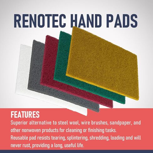 وسادة تنظيف صناعية مقاس 6 × 9 بوصة عبوة من 50 قطعة، إزالة الصدأ المعدني وتلميع وإزالة الأزيز وتنظيف المطبخ المنزلي (مجموعة) (#150#240#400#800#2000 كل 10 قطع) in Kuwait