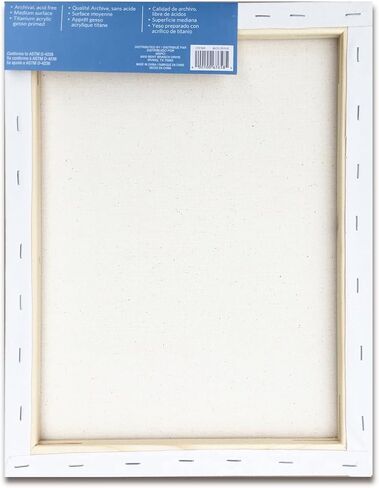 12 Count 8" x 8" Super Value Canvas by Artist's Loft Necessities - Acid Free Cotton Canvas for Paint, Acrylic, & Oils - 1 Pack in Kuwait