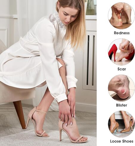 Sibba Heel Pads Shoes 4 Pairs Arch Support Insoles Self Sticky Cushion Non Slip Foot Pads Breathable Sole Grips Protectors Shock Absorbing Fit Sneakers High Heel (Multicolor) in Saudi Arabia