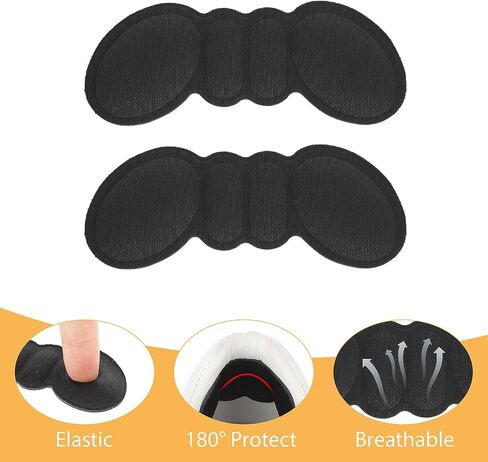Sibba Heel Pads Shoes 4 Pairs Arch Support Insoles Self Sticky Cushion Non Slip Foot Pads Breathable Sole Grips Protectors Shock Absorbing Fit Sneakers High Heel (Multicolor) in Saudi Arabia