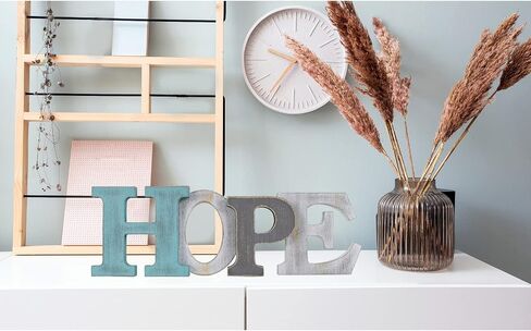 Rustic Wood Home Sign Décor, Decorative Block Word Sign Home Letters Sign, Hanging Wooden Home Cutout Word Sign Wall Décor Home Wall Decoration (Welcome + Relax) in Saudi Arabia