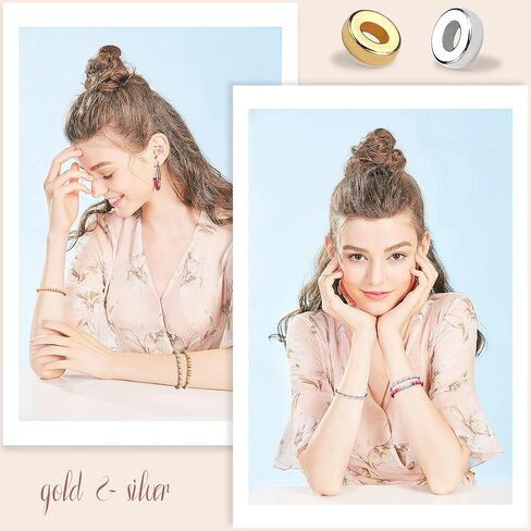 1500pcs 6mm Gold Flat Round Spacer Beads Disc Loose Jewelry Making Beads for DIY Bracelet Necklace Earring Craft Supplies in Kuwait