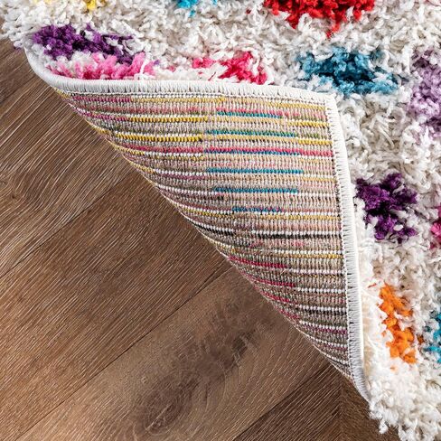 nuLOOM Allard Striped Shag Accent Rug, 3x5, Multi in Saudi Arabia