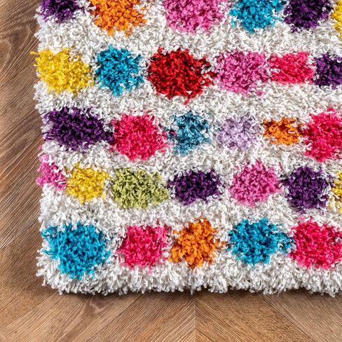 nuLOOM Allard Striped Shag Accent Rug, 3x5, Multi in Saudi Arabia