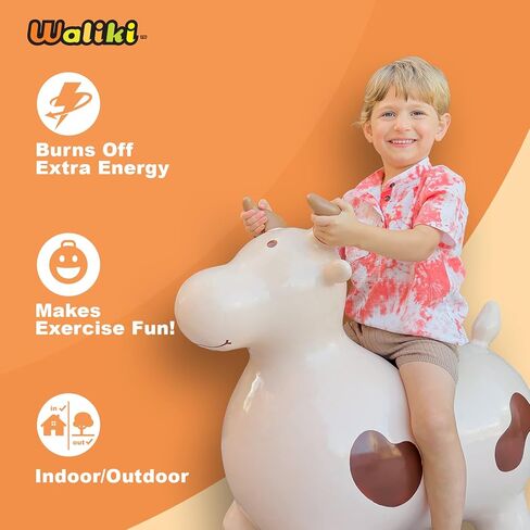 WALIKI Huge Bouncy Horse Hopper | Benny for Larger Kids and Even Adults | Bull Riding Hoppy Horse | X-Large in Kuwait
