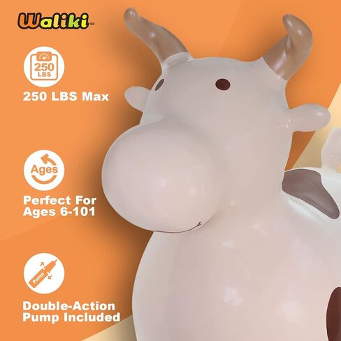 WALIKI Huge Bouncy Horse Hopper | Benny for Larger Kids and Even Adults | Bull Riding Hoppy Horse | X-Large in Kuwait