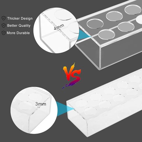 مزهريات زهور مستطيلة من الأكريليك الشفاف مزهريات حديثة بطول 17.7 بوصة قطعة مركزية مستطيلة من الزهور لطاولة الطعام مزهرية تزيين منخفضة لحفلات الزفاف وحفلات عيد الميلاد وديكور طاولة الطعام المنزلية (18 فتحة) in Kuwait