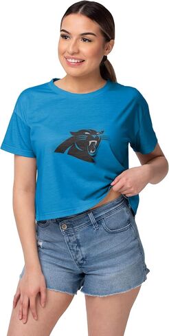 FOCO Men's NFL Team Logo Ladies Fashion Crop Top Shirt in Saudi Arabia