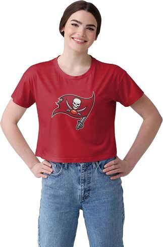 FOCO Men's NFL Team Logo Ladies Fashion Crop Top Shirt in Saudi Arabia