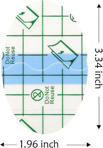 200pcs Transparent Stretch Adhesive Bandage Waterproof Bandage, Ellipse Transparent Film Dressing Tapes for Swimming Shower (2 * 3.3 Inch) in Kuwait