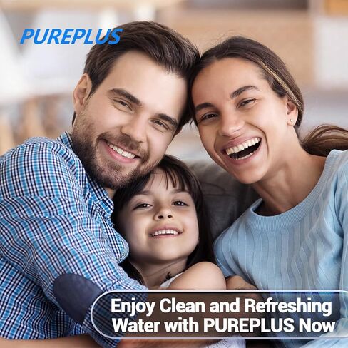 نظام التناضح العكسي PUREPLUS UTR700B، تدفق سريع 800 GPD، NSF/ANSI 58 & NSF/ANSI/CAN 372 معتمد، 2:1 نقي للتصريف، نظام تصفية مياه RO بدون خزان تحت الحوض، منقي LED، صنبور ذكي in Kuwait