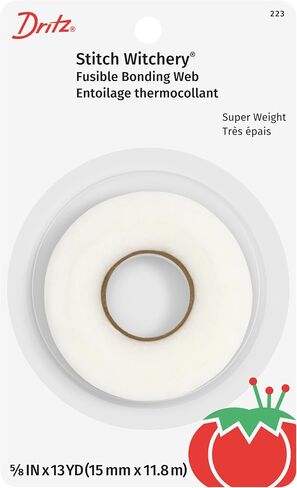 Dritz Stitch Witchery Fusible, Super Weight Bonding Web, 2-Inch X 10-Yards, White in Saudi Arabia