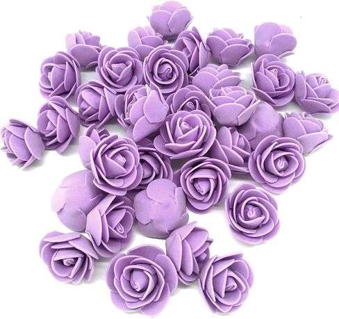 Artificial Flowers 100PCS 3CM Mini Fake Roses for DIY Wedding Bouquets Centerpieces Party Baby Shower Home Decorations (Red) in Kuwait