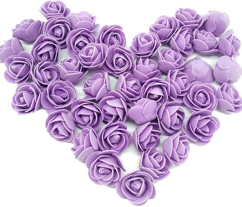 Artificial Flowers 100PCS 3CM Mini Fake Roses for DIY Wedding Bouquets Centerpieces Party Baby Shower Home Decorations (Red) in Kuwait