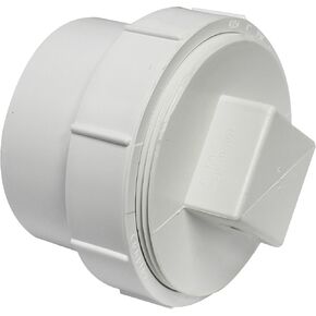 Canplas 414274BC PVC Sew 4 Cleanout with Plug