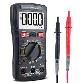 3999 Counts TRMS NCV Ohm Meter Bench Digital Multimeter Electric Smart Multimeter DC/AC Resistance Capacitance Automotive Multimeters Electronic Service Tool KM-DM09B…