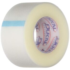 Dukal Transparent Surgical Tape, 1" x 10 yds, Box of 12 Rolls