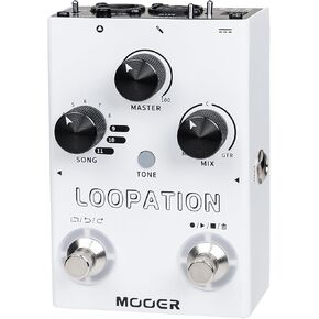 MOOER Vocal Effects Processor Voice Pedal Pitch Correction Reverb Delay Guitar Vocal Stompbox Microphone Amplifier for Guitarist Recording Live Performance Singing Streaming (MVP1 Autuner)