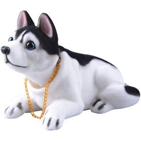 Wakauto Bobblehead Dolls Shaking Head Dog Desktop Ornament Gift for Home Shop Car Dashboard Decor