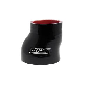 HPS HTSOR-200-238-BLK High Temperature 4-ply Polyester Silicone Offset Reducer Coupler Hose, 2" - 2-3/8" ID, 5 mm Wall Thickness, 3" Length, Black