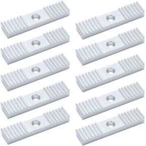 10Pcs 9x40mm GT2 Timing Belt Fixing Piece 2GT Timing Belt Aluminum Gear Clamp Mount Block for 3D Printers
