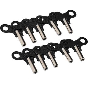 Wall Clock Key, Clock Winding Key, Professional Convenient Wall Clock Winding Key Steel 10pcs for Old Mechanical Desk Clock Winding Key for Watchmakers