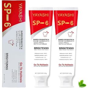 Sp-6 Ultra Whitening, Sp 6 Toothpaste 2pcs，probiotics whitening Toothpaste,Deep Cleaning Care Toothpaste,Fresh Breath Toothpaste Brightening & Stain Removing Toothpaste 240g