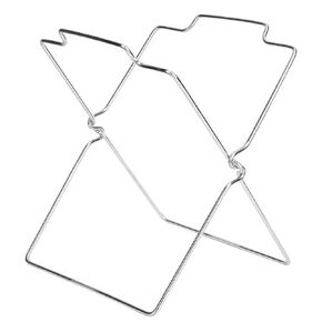 Garbage Bag Stand, Stainless Steel Large Opening Trash Bag Shelf, Wear-resistant Foldable for Kitchen Living