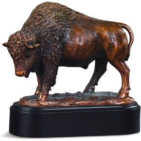 Proud Buffalo Statue - Bronze Finish