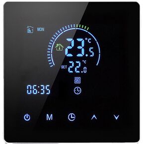 Programmable Smart Thermostat AC 90V-240V Intelligent Touch Color Screen LCD Display for Home, Office, Shopping Malls (Regular Version)