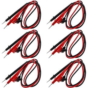 Banana Connector Voltmeter Test Probes Cable 1000V 2.6FT - 6 Pairs- (G7.23)