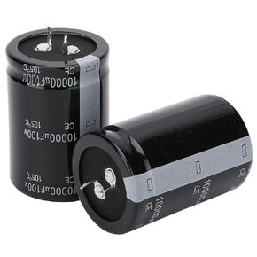 Electrolytic Capacitor, 35X50mm 10000uF 100V Electrolytic Capacitor 105 for Capacitor Replace, Pack of 2