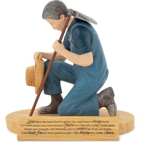 Dicksons Farmers Prayer 4.5 Inch Resin Stone Figurine