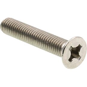 Prime-Line 9121778 Machine Screw, Flat Head Phillips, M8-1.25 X 45mm, Grade A2-70 Stainless Steel, Pack of 10