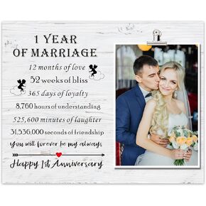 SUNBMO 60th Anniversary Picture Frame, 60th Wedding Anniversary Present for Parents, Diamond Anniversary Decorations for Mom and Dad, 60th Anniversary Wedding Gifts for Husband Wife