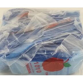 1010 Apple Mini Ziplock Baggies Blue Color Colored Bags 1" X 1" (Pack of 1000)