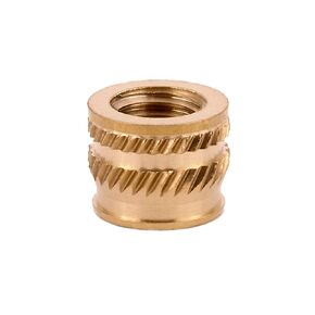 E-Z LOK Threaded Insert for Plastic Tapered Single Vane Brass Thread Inserts 3/8-16 Pack of 25