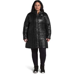 THE NORTH FACE Plus ThermoBall Eco Parka - Women's TNF Black/TNF Red Distorted Plaid Print 2X-Large