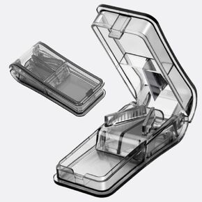 Pill Cutter,Pill Cutter Splitter for Small and Tiny Pills Tiny Pill Splitter Medicine Cutter with Accurate Pill Alignment for Pills Pill Cutter for Small Or Large Pills with Sharp Safe Blade
